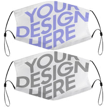 Cargar imagen en el visor de la galería, Mascarilla Higiénica Reutilizable Ajustable Lavable con Filtro de 2 Piezas para Niños Niñas Adolescentes JJ0521187 Personalizada Impresion Completa de Imágenes Diferentes con Foto Logo Patrón Texto