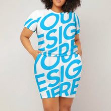 Cargar imagen en el visor de la galería, Camiseta manga corta pantalones cortos Conjunto Talla Grande NTZ Personalizada con Impresión Completa de una imagen con Foto Logo Patrón Texto