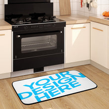 Cargar imagen en el visor de la galería, Alfombrillas antideslizantes de terciopelo coral para cocina baño con línea negra personalizado con patrón foto texto