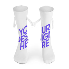 Cargar imagen en el visor de la galería, Bonitos calcetines de mano para mujer y hombre personalizado con patrón foto texto