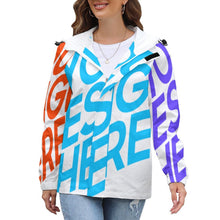 Cargar imagen en el visor de la galería, Chaqueta Manga Larga Ligera de Moda Deportiva con Estampado protegido de Viento Lluvia para Mujer A541 Personalizada con Impresión Completa de múltiples imágenes con Foto Logo Patrón Texto