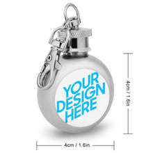 Cargar imagen en el visor de la galería, Petaca Pequeña de Alcohol (Pegatinas de Acrílico) con Diseño Personalizado Personalizada de Tus Imágenes o Textos