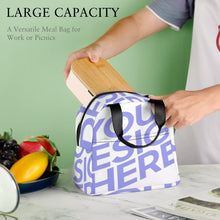 Cargar imagen en el visor de la galería, Bolsa de Almuerzo / Bolsa Térmica con Bolsillo para Exteriores Picnic Colegio Trabajo XB0602048 Personalizada Impresion Completa de Una Imagen con Foto Logo Patrón Texto