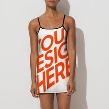 Cargar imagen en el visor de la galería, Vestido Deportivo con Tirantes Casual sin Mangas para mujer NZ049 Personalizado con impresión completa de múltiples imágenes con Foto Logo Patrón Texto