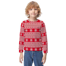 Cargar imagen en el visor de la galería, Sudadera sin capucha cuello redondo deportiva casual para niños FS0816037 Personalizada con Impresión Completa con Foto Logo Patrón Texto