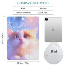 Cargar imagen en el visor de la galería, Funda para iPad Protector de pantalla integrado iPad Pro 2020 (11 in) Trifold Cosmo Funda inteligente con reposo / encendido automático y soporte para lápices para Apple iPad 3C0707010 Personalizada con Foto, Texto o Logo