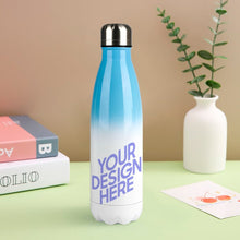 Cargar imagen en el visor de la galería, Botella Térmica / Botella de Agua de acero inoxidable 304 forma de botella de cola de color degradado JJ0520154 Personalizada con Foto Logo Patrón Texto