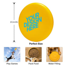 Cargar imagen en el visor de la galería, Nerf Dog Juguete de PC frisbee para perro, disco volador para cachorros, juguete para reaccionar más rápido, juguetes interactivos para perros pequeños, medianos y ligeros CW1505000 Personalizado Personalizada con Foto, Texto o Logo