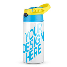 Cargar imagen en el visor de la galería, Taza termo infantil emergente bomba con asa pajita 304 acero inoxidable JJ0520155 Personalizada con Foto Logo Patrón Texto