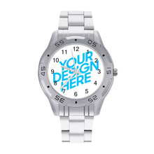 Cargar imagen en el visor de la galería, Reloj con Banda de Acero con Diseño Personalizado de Tu Foto o Texto