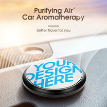 Cargar imagen en el visor de la galería, Aromaterapia de coche personalizada con foto, texto o logo