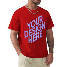 Cargar imagen en el visor de la galería, Camiseta talla grande de manga corta deportiva para hombre FS0803123 Personalizada con Impresión Frontal de una imagen con Foto Logo Patrón Texto