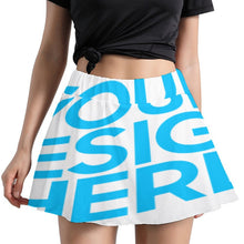 Cargar imagen en el visor de la galería, Minifalda corta elegante sexy de verano mujer con estampado para mujer B550 Personalizada con Impresión Completa de una imagen con Foto Logo Patrón Texto