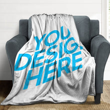 Cargar imagen en el visor de la galería, Manta de Cama de Felpa con Diseño Personalizado de Tus Imágenes o Textos