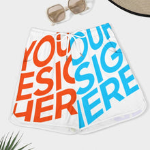 Cargar imagen en el visor de la galería, Pantalones de playa / shorts de baño cortos de secado rápido para mujer YH32 Personalizados con Impresión Completa de múltiples imágenes con Foto Logo Patrón Texto