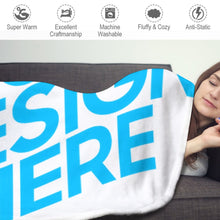 Cargar imagen en el visor de la galería, Manta Redonda Reversible Franela Suave Caliente para Sofá Cama Sillón JJ0519133 Personalizada con Impresión Completa con Foto Logo Patrón Texto