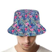 Cargar imagen en el visor de la galería, Sombrero de Pescador Cubo para Mujer / Hombre con Tres Imágenes Impresión Completa FS0809006 Personalizado con Foto Texto o Logo