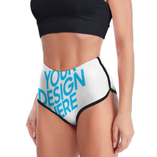 Cargar imagen en el visor de la galería, Pantalones Cortos de Yoga Leggings Mallas de Entrenamiento Ejercicio Fitness para Mujer XG002 Personalizados con Impresión Completa con Foto Logo Patrón Texto