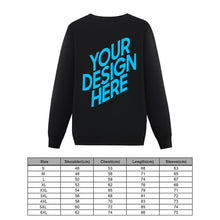 Cargar imagen en el visor de la galería, Sudadera sin capucha cuello redondo para Mujer de Algodón FS0816017 Personalizada con Impresión Trasera con Foto Logo Patrón Texto