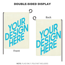 Cargar imagen en el visor de la galería, Bandera de jardín de Linaza con Impresión digital Personalizada con Tu Logo o Texto