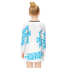 Cargar imagen en el visor de la galería, ET015 Vestido de Manga larga para Niña con Diseño Personalizado Personalizada de Tus Imágenes o Textos