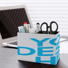 Cargar imagen en el visor de la galería, Portalápices de cuero Soporte para bolígrafos compartimentos para lápices y organizador para suministros de escritorio esenciales BG1613020 Personalizado con Foto, Texto o Logo