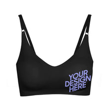 Cargar imagen en el visor de la galería, Sujetador Bra de Honda sin Aros sin Rastro para Mujer WH022 Personalizado con Impresión en Izquierda de Una Imagen con Foto Texto Patrón