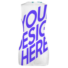 Cargar imagen en el visor de la galería, Falda / Vestido de cadera delgada de recorte para mujer BEQ Personalizada con Impresión Completa de múltiples imágenes con Foto Logo Patrón Texto