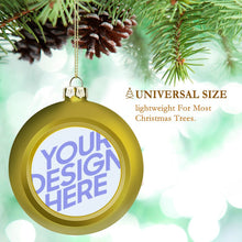 Cargar imagen en el visor de la galería, Bola Navideña de Decoracion Bola de Adorno de Navidad de PC de Plástico JJ0525029 Personalizada Impresion Completa de Una Imagen con Foto Logotipo Patrón Texto