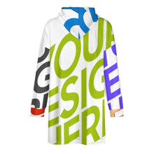 Cargar imagen en el visor de la galería, Manta con capucha portátil como regalo Manta de sudadera cálida para interiores y exteriores personalizado con patrón foto texto (impresión de imágenes múltiples)