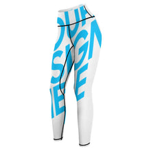 Cargar imagen en el visor de la galería, Pantalones de Yoga de Cintura Alta Leggings Deportivos para Mujer YJ033 con Diseño Personalizados con Impresión Completa de una imagen con Foto Logo Patrón Texto