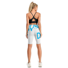 Cargar imagen en el visor de la galería, Capris de Yoga Deportivos Leggings Pantalones Cortos de Cintura Alta para mujer Y10B con Diseño Personalizados con Impresión Completa de una imagen con Foto Logo Patrón Texto