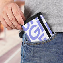 Cargar imagen en el visor de la galería, Cartera / Billetera de tres pliegues con estampado para mujer hombre XB0608018 Personalizada con Foto Logo Patrón Texto