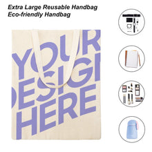 Cargar imagen en el visor de la galería, Bolsa de Lona 38x46CM Casual Gran Capacidad con Estampado XB0601008 Personalizada con Foto Logo Patrón Texto