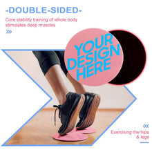Cargar imagen en el visor de la galería, Discos deslizantes Core Sliders Dual Sided Rosado discos de ejercicio de doble cara YD2301003 Personalizado con Foto, Texto o Logo
