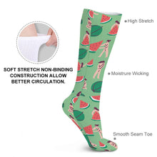 Cargar imagen en el visor de la galería, Calcetines Transpirables Mejor Apoyo para correr atletismo para mujeres y hombres FS0808008 Personalizados con impresión completa con Foto Logo Patrón Texto