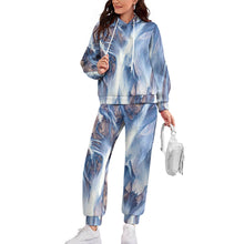 Cargar imagen en el visor de la galería, Conjunto de sudadera con capucha casual para mujer 4T03 Personalizado con Impresión Completa de una imagen con Foto Logo Patrón Texto