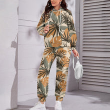 Cargar imagen en el visor de la galería, Conjunto de sudadera con capucha casual para mujer 4T03 Personalizado con Impresión Completa de múltiples imágenes con Foto Logo Patrón Texto