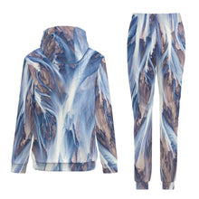 Cargar imagen en el visor de la galería, Conjunto de sudadera con capucha casual para mujer 4T03 Personalizado con Impresión Completa de una imagen con Foto Logo Patrón Texto