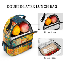 Cargar imagen en el visor de la galería, Bolsa de Almuerzo de Doble Capa con Correa Escolar para Infantil Mujer Trabajo XB0602047 Personalizada Impresion Completa de Múltiples Imágenes con Foto Logo Patrón Texto