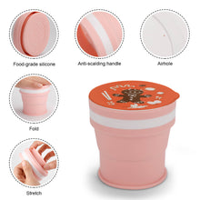 Cargar imagen en el visor de la galería, Taza Botella de agua plegable de silicona para niños JJ0520063 Personalizado Personalizada con Foto, Texto o Logo