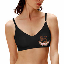 Cargar imagen en el visor de la galería, Sujetador Bra de Honda sin Aros sin Rastro para Mujer WH022 Personalizado con Impresión en Izquierda de Una Imagen con Foto Texto Patrón