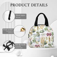 Cargar imagen en el visor de la galería, Bolsa de Almuerzo / Bolsa Térmica con Bolsillo para Exteriores Picnic Colegio Trabajo XB0602048 Personalizada Impresion Completa de Una Imagen con Foto Logo Patrón Texto