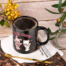 Cargar imagen en el visor de la galería, Taza Negra de Cerámica Asa Grande Para Café Té Cacao JJ0520120 Personalizada con Foto Logo Patrón Texto