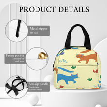 Cargar imagen en el visor de la galería, Bolsa de Almuerzo con Bolsillo / Bolso de Comida Térmico para Oficina Escuela Picnic XB0602048 Personalizada Impresion Completa de Múltiples Imágenes con Foto Logo Patrón Texto