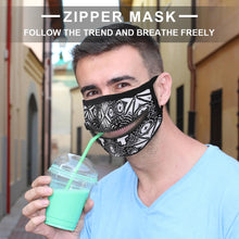 Cargar imagen en el visor de la galería, Mascarilla con Cremallera Reutilizable Ajustable Lavable para Adultos Mujer Hombre JJ0521165 Personalizada Impresion Completa de Una Imagen con Foto Logo Patrón Texto