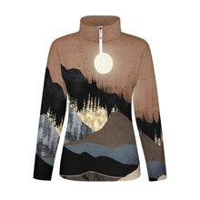 Cargar imagen en el visor de la galería, Top Deportivo con Cierre Manga Larga para Yoga Deporte Correr para Mujer SDS007 Personalizado con Impresión Completa de Múltiples Imágenes con Foto Logo Patrón Texto