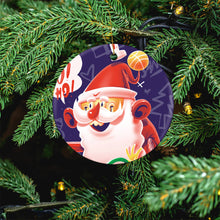 Cargar imagen en el visor de la galería, Adornos Navideños Redondos Ambos Lados Mismos con Diseño Personalizado de Tus Fotos o Nombres