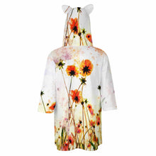 Cargar imagen en el visor de la galería, Sudadera con Capucha con Oreja Animal Suelta de Manga 3/4 para Mujer SDS004 Personalizada Impresion Completa de Una Imagen con Foto Logo Patrón Texto