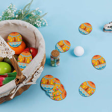 Cargar imagen en el visor de la galería, Etiqueta colgante ovalada de madera 10 piezas para decoración del hogar fiesta Pascua GY0903846 Personalizada con Foto Logo Patrón Texto